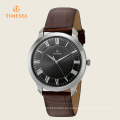 Reloj de cuarzo para hombre casual con correa de cuero 72278